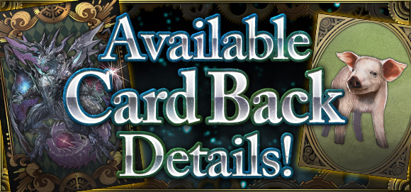 Available Card Back Details